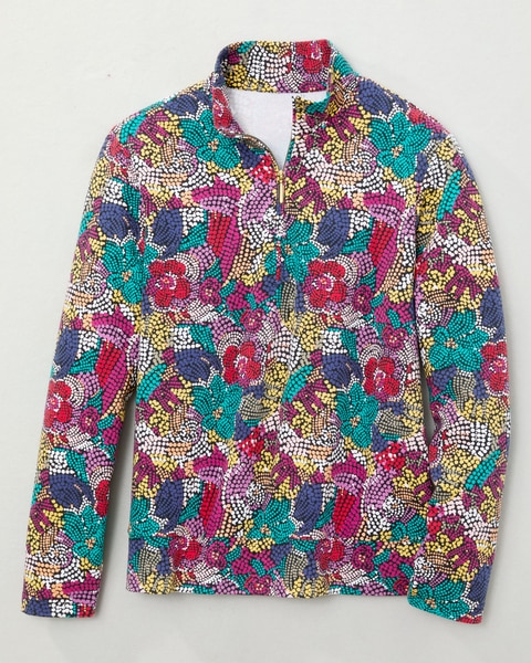 Rainbow Mosaic 1/2 Zip Pullover