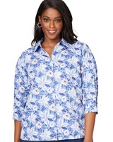 Ruby Non-Iron Brushstoke Blossoms Shirt thumbnail number 4