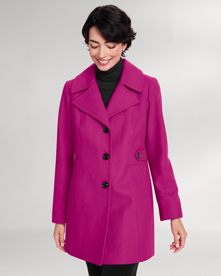 London Fog® Side-Tab Wool Coat image number 1