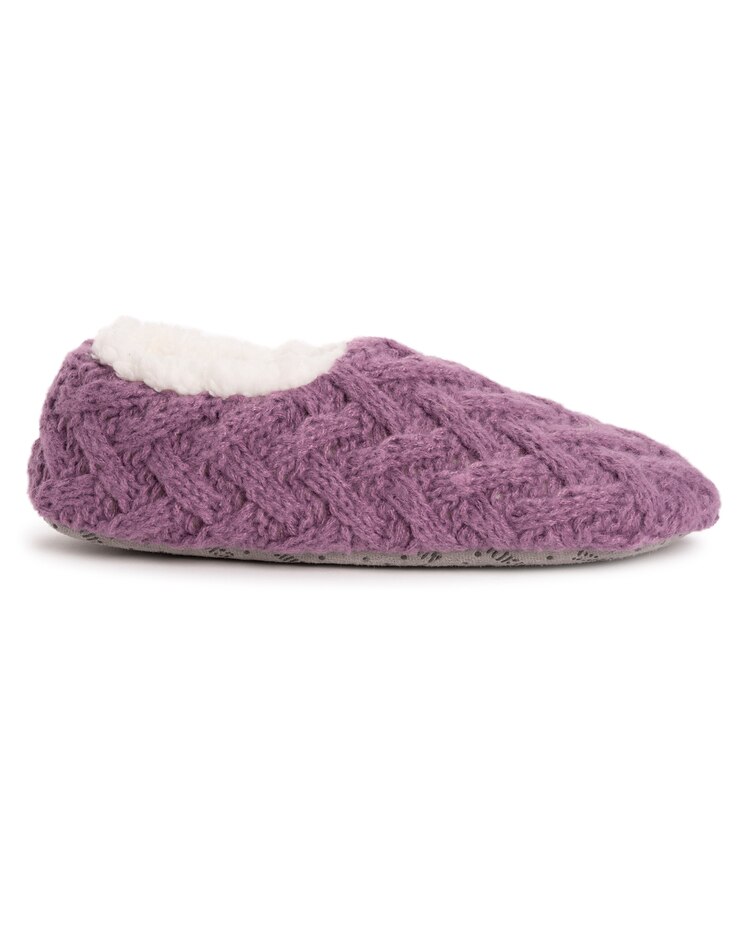 MUK LUKS® Women's Sweater Knit Ballerina Slippers image number 8
