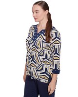 Alfred Dunner® Block Island Geometric Grommet Trim Top thumbnail number 3