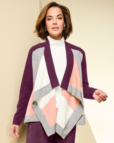 Colorblock Cascade Sweater