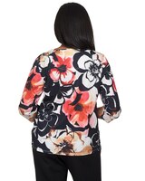 Alfred Dunner® Park Place Drama Shadow Floral Double Strap Top thumbnail number 2