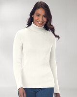 Ribbed Cotton Turtleneck Sweater thumbnail number 1