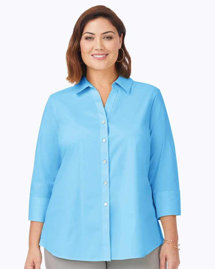Foxcroft Mary Essential Stretch Non-Iron Shirt image number 3