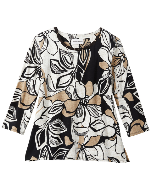 Alfred Dunner Abstract Floral Top