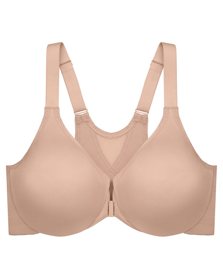 Glamorise Full Figure Plus Size WonderWire Front-Closure Posture Back Bra Underwire image number 4