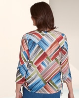 Stripe Patchwork Top by Alfred Dunner thumbnail number 2