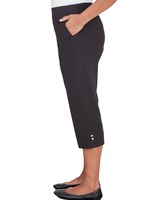 Alfred Dunner® Pull On Button Hem Twill Capri Pant thumbnail number 4