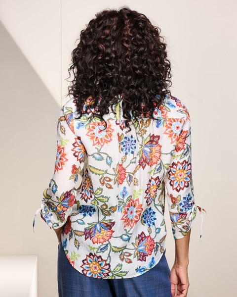 Batik Floral Shirt by Alfred Dunner
