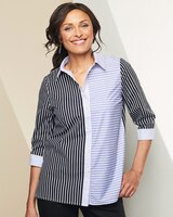 Mixed Stripe Big Shirt thumbnail number 1
