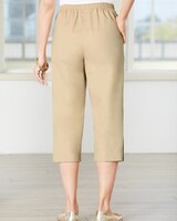 Favorite Poplin Pull-On Capris thumbnail number 2