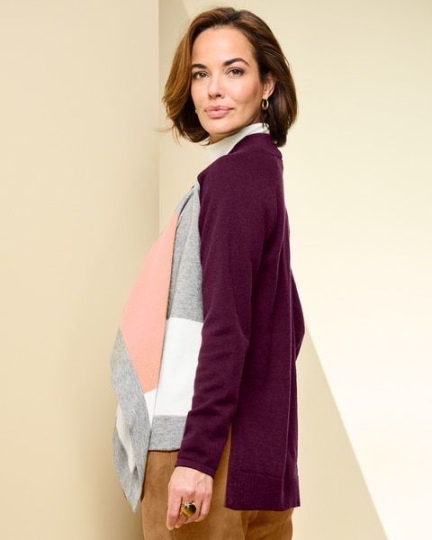 Colorblock Cascade Sweater