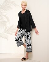 Open Front Crepe Cardigan thumbnail number 2