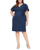 S.L. Fashions Two Piece T-Length All Over Lace Jacket Dress with Sequin Detail thumbnail number 1