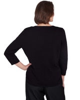 Alfred Dunner® Classics Colorblock Beaded Top thumbnail number 2