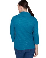 Ruby Rd® Must Haves Knit Cowl Sequin Top thumbnail number 3