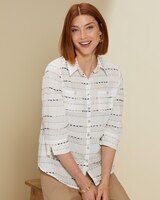 Eyelash Biadere Shirt by Alfred Dunner thumbnail number 1
