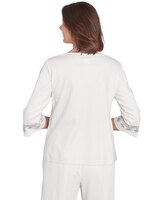 Alfred Dunner® Copenhagen Medallion Collar Embroidery Top thumbnail number 2