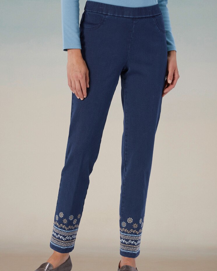 Border Blues Stretch Denim Pants image number 1