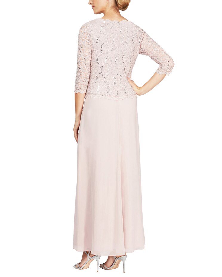 Long Lace Mock Dress  image number 3