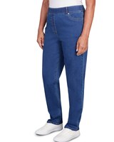 Alfred Dunner® In Full Bloom Dark Wash Denim Average Length Pant thumbnail number 3