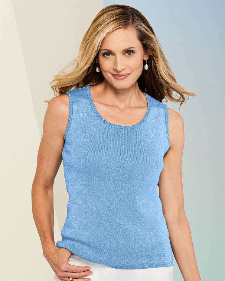Metallic Sweater Shell image number 1