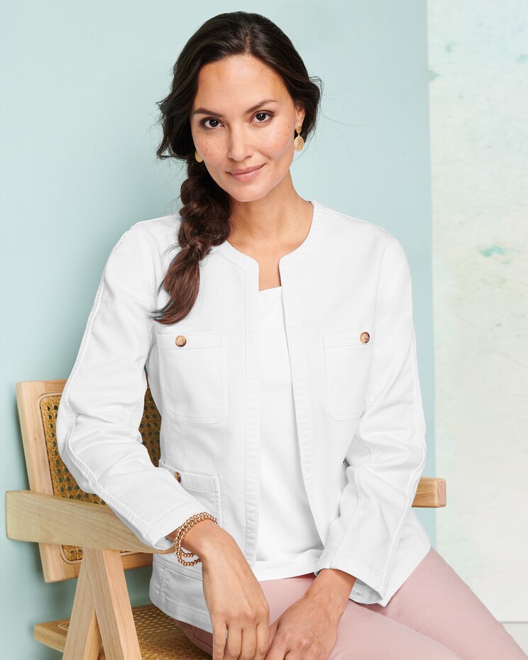 Soft Stretch Denim Jacket image number 1