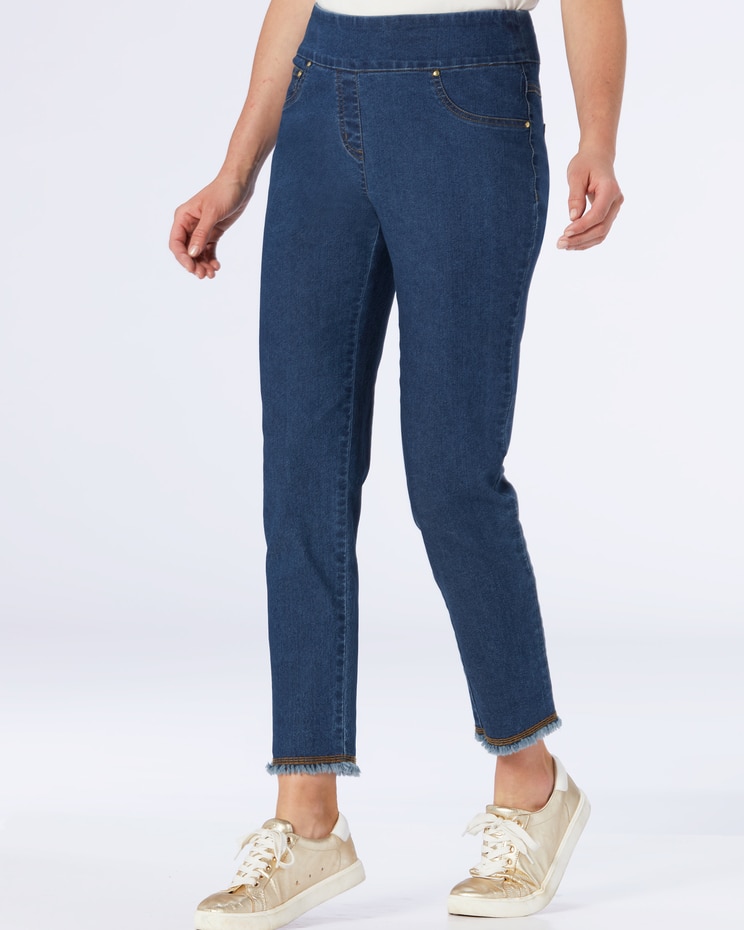 Stretch Denim Ankle Pants image number 1