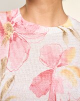Shimmer Floral Sweater by Alfred Dunner thumbnail number 2
