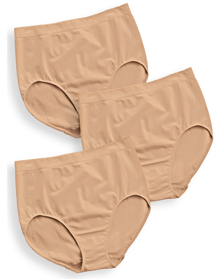 3-Pack Seamless Panties by ComfortEase image number 1