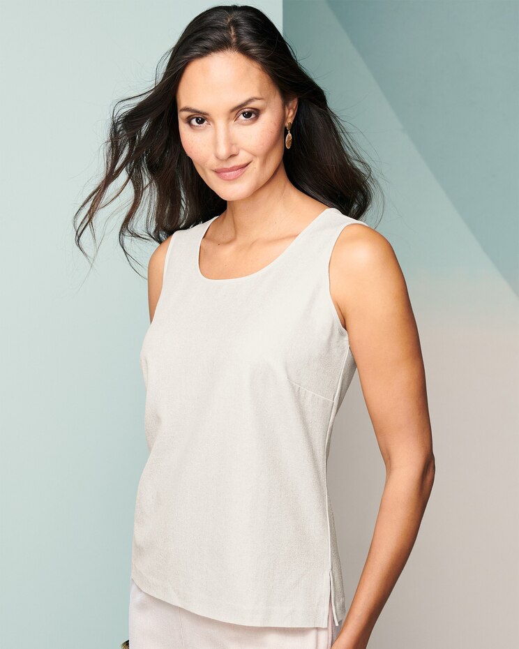 Look-Of-Linen Tank Top image number 1
