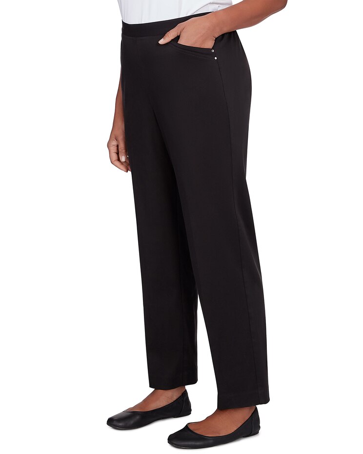 Alfred Dunner® Opposites Attract Average Length Sateen Bottom image number 3