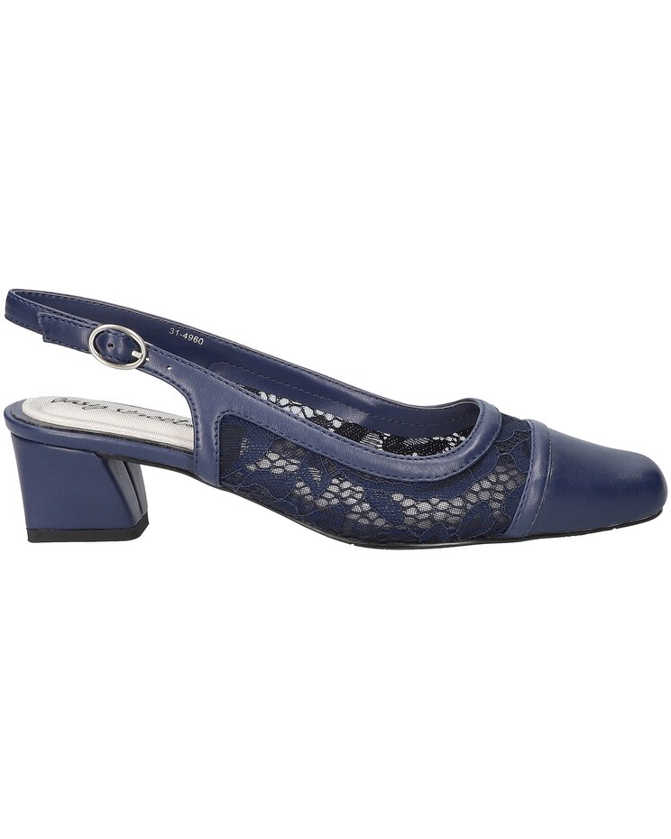 Easy Street® Fortune Square Toe Slingback Pumps image number 3