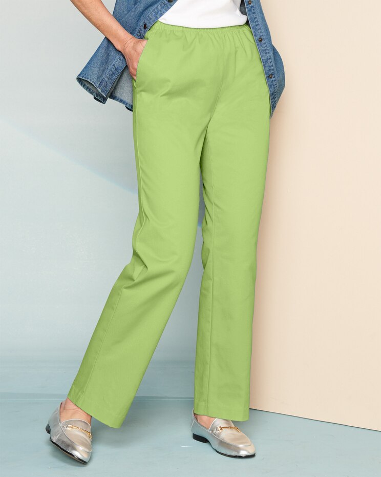 Classic Comfort® Straight Leg Pull-On Pants image number 1