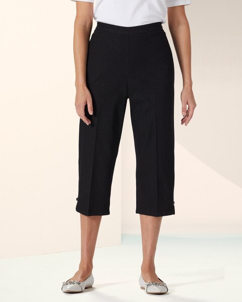 Alfred Dunner Novelty Denim Capris