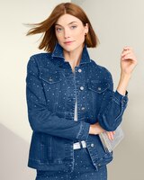 Slimtacular® Dream Jean Jacket with Sparkle thumbnail number 1