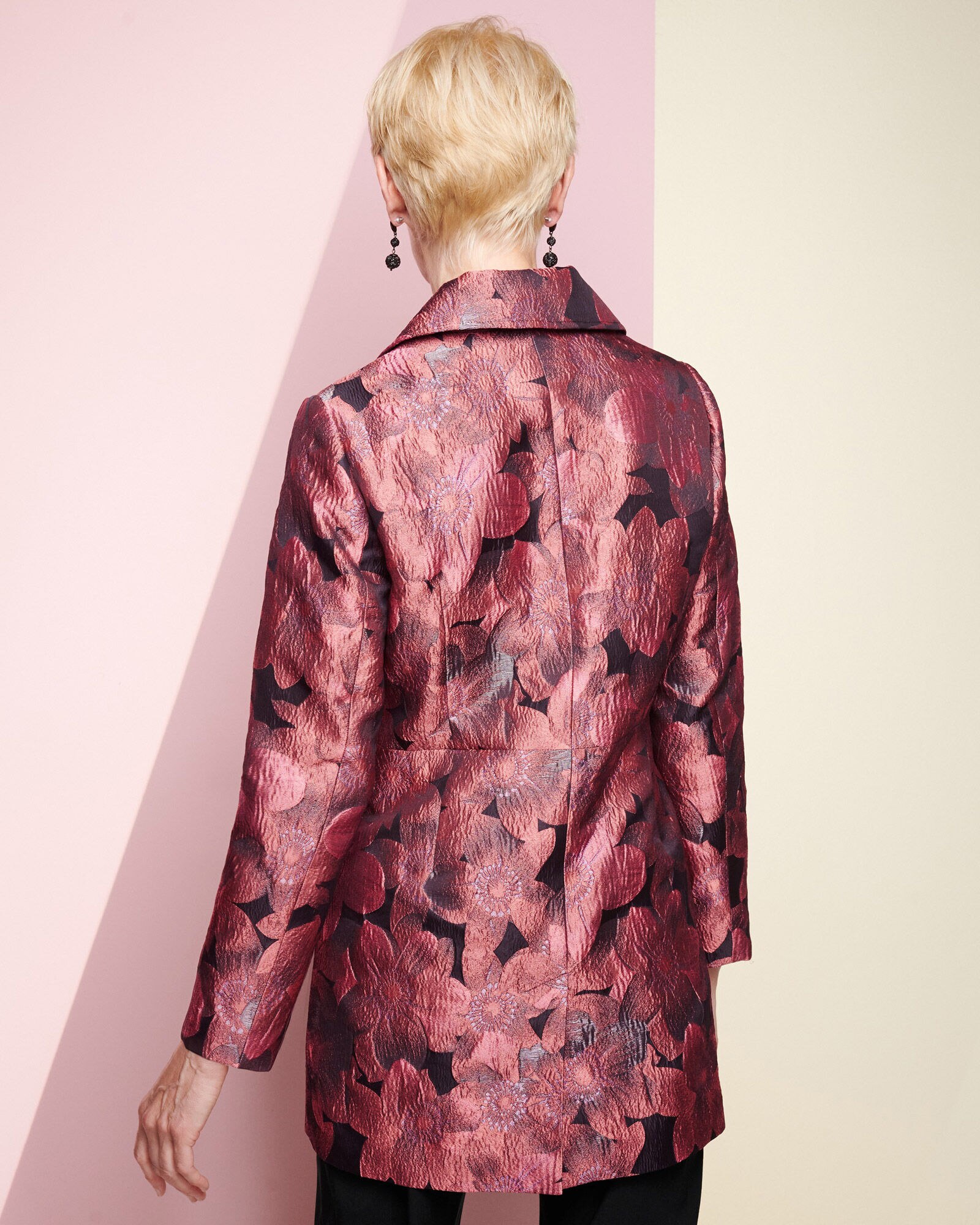 ジャケット・アウター ponte deep pleats scallop design OP Scallop Ponte Jacket | Talbots