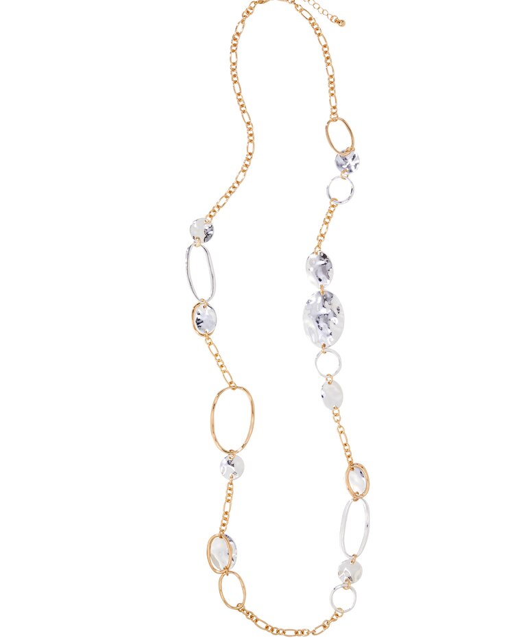 Mixed Metal Links Necklace image number 1