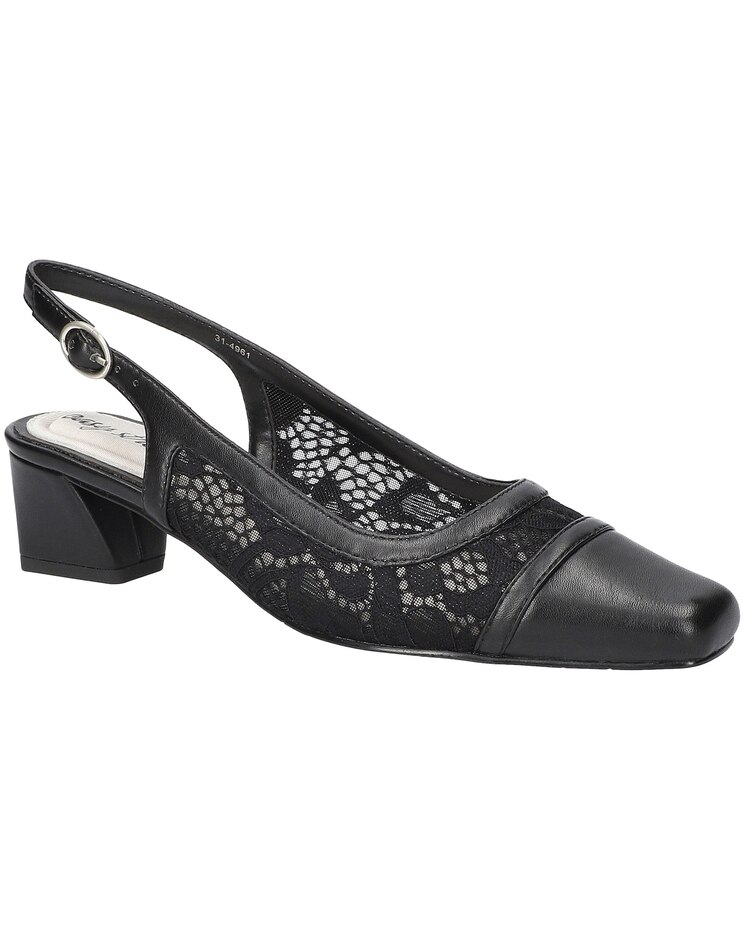 Easy Street® Fortune Square Toe Slingback Pumps image number 1