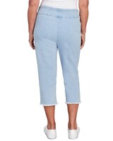 Alfred Dunner® Superstretch Denim Fringe Capri Pant thumbnail number 5