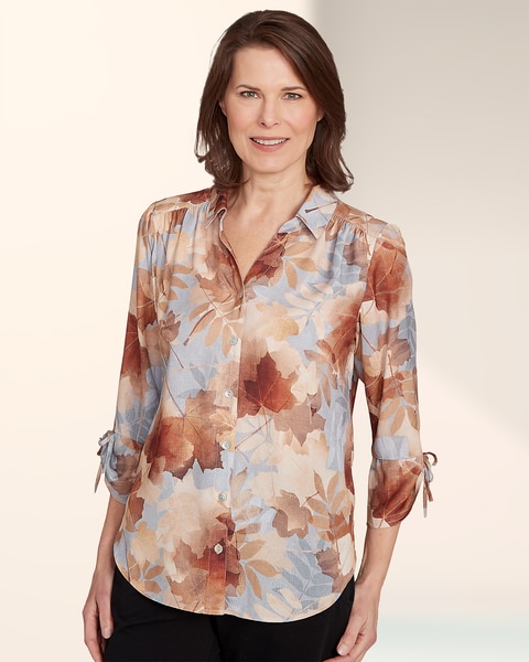 Texture Leaves Top by Alfred Dunner