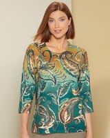 Paisley Ombre Tee by Alfred Dunner thumbnail number 1