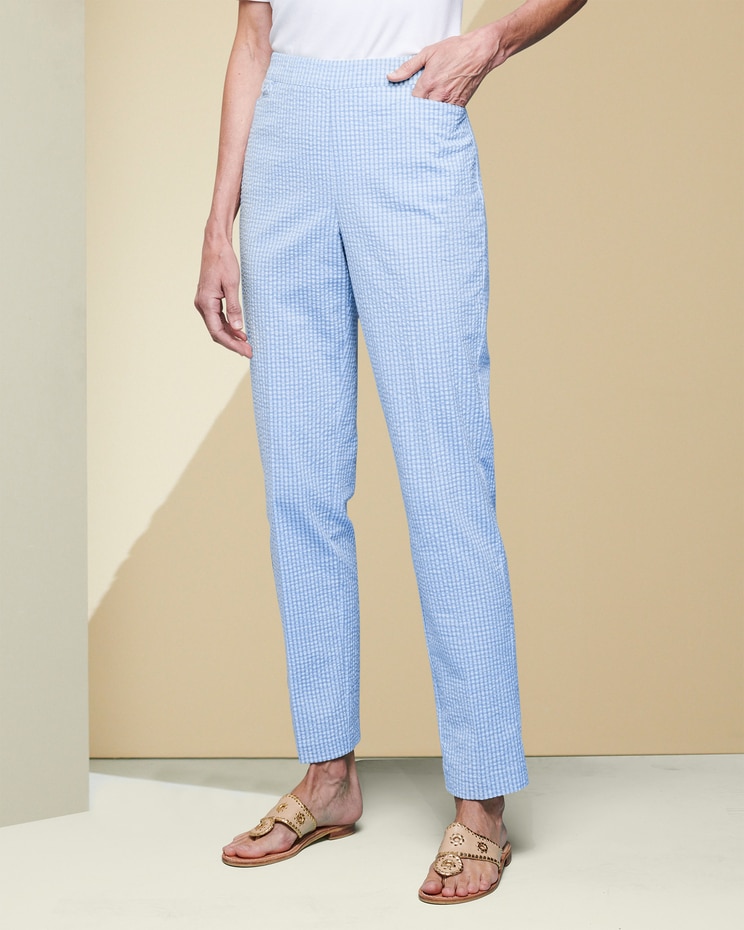 Seersucker Check Pants image number 1