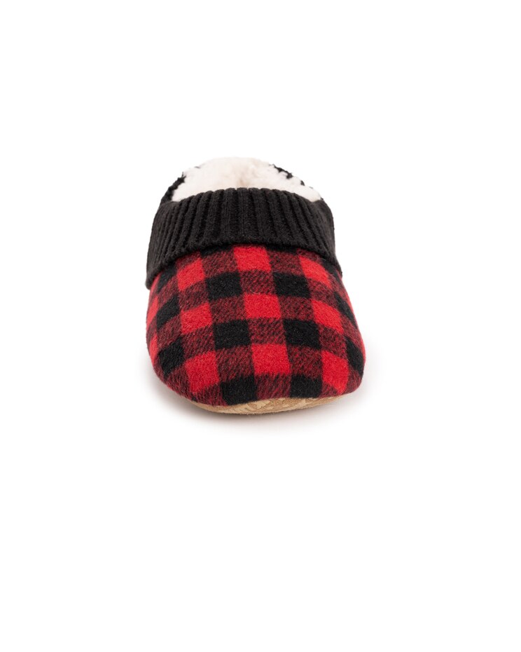 MUK LUKS® Women's Flannel Plaid Slipper With Berber Heel Slippers image number 5