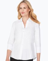 Foxcroft Paityn Essential Pinpoint Non-Iron Shirt thumbnail number 1
