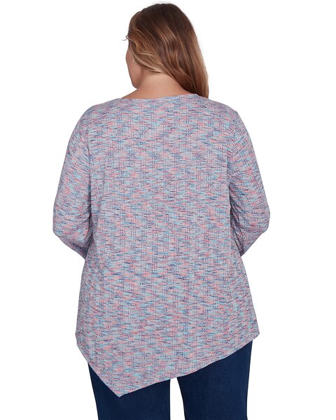 Ruby Rd® Tapestry Traveler Knit Dropneedle Top