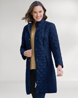 Berkshire Diamond-Quilted Three-Quarter-Length Coat thumbnail number 1