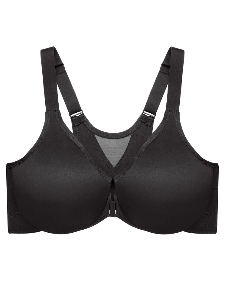 Glamorise Full Figure Plus Size WonderWire Front-Closure Posture Back Bra Underwire image number 5