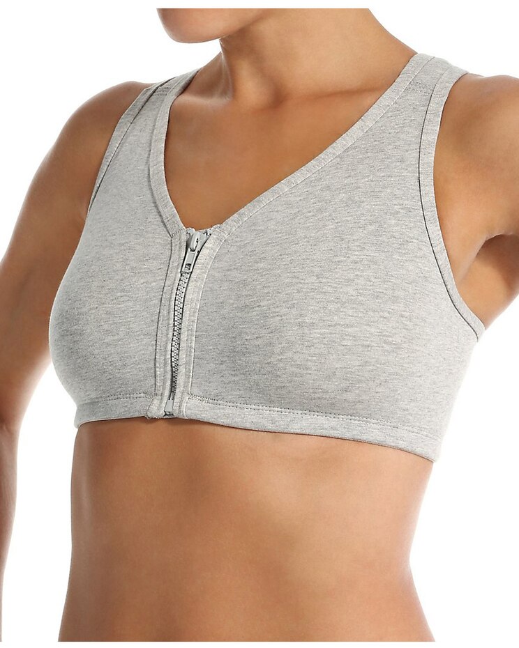 Valmont Zip Down Sports Bra image number 1